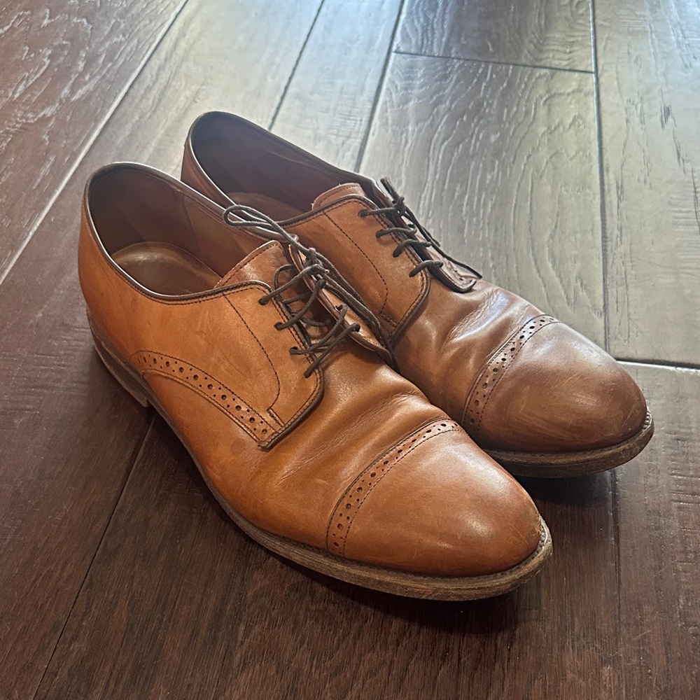 Polo by Ralph Lauren Tan Leather Derby Shoes